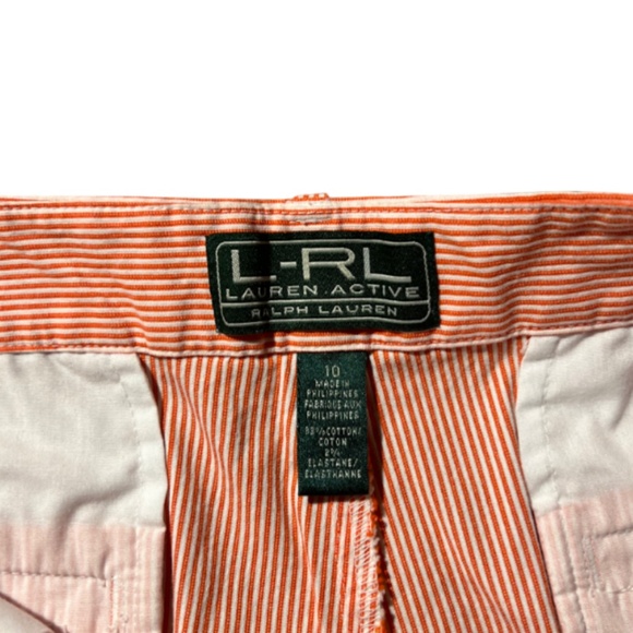 Long Shorts Ralph Lauren Active Orange Stripes - Picture 4 of 7